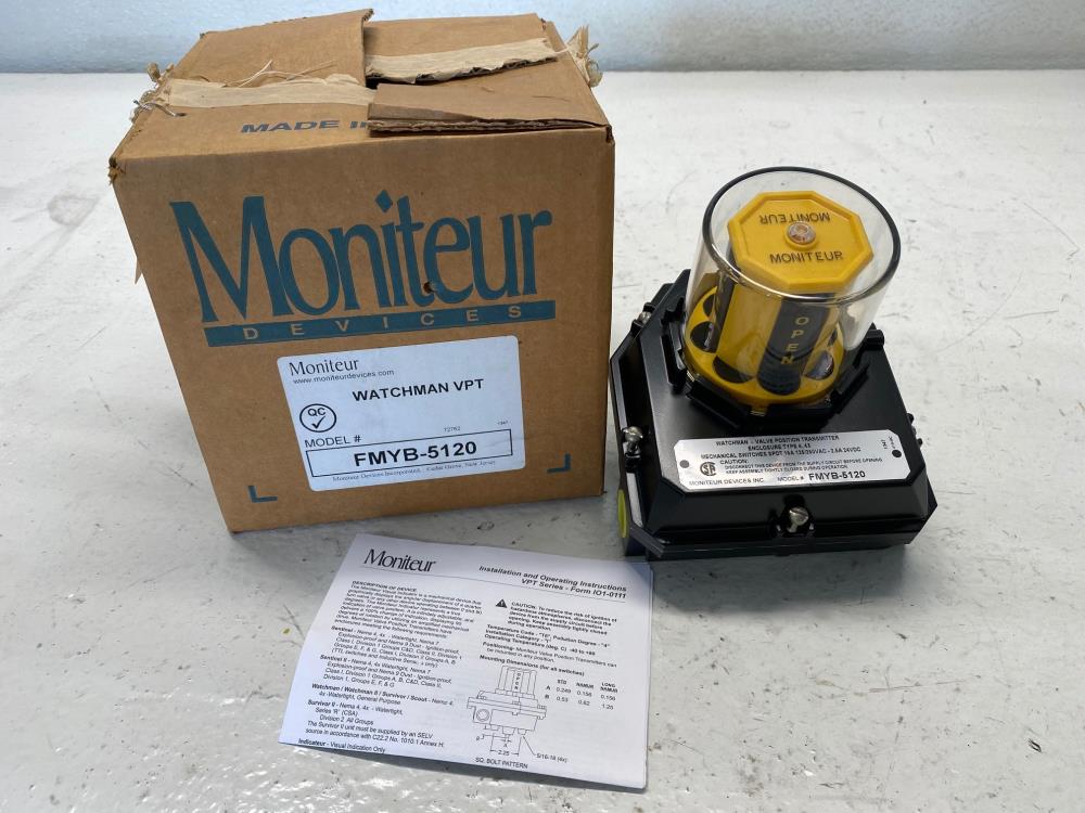 Moniteur Watchman VPT F Series Valve Position Transmitter FMYB-5120